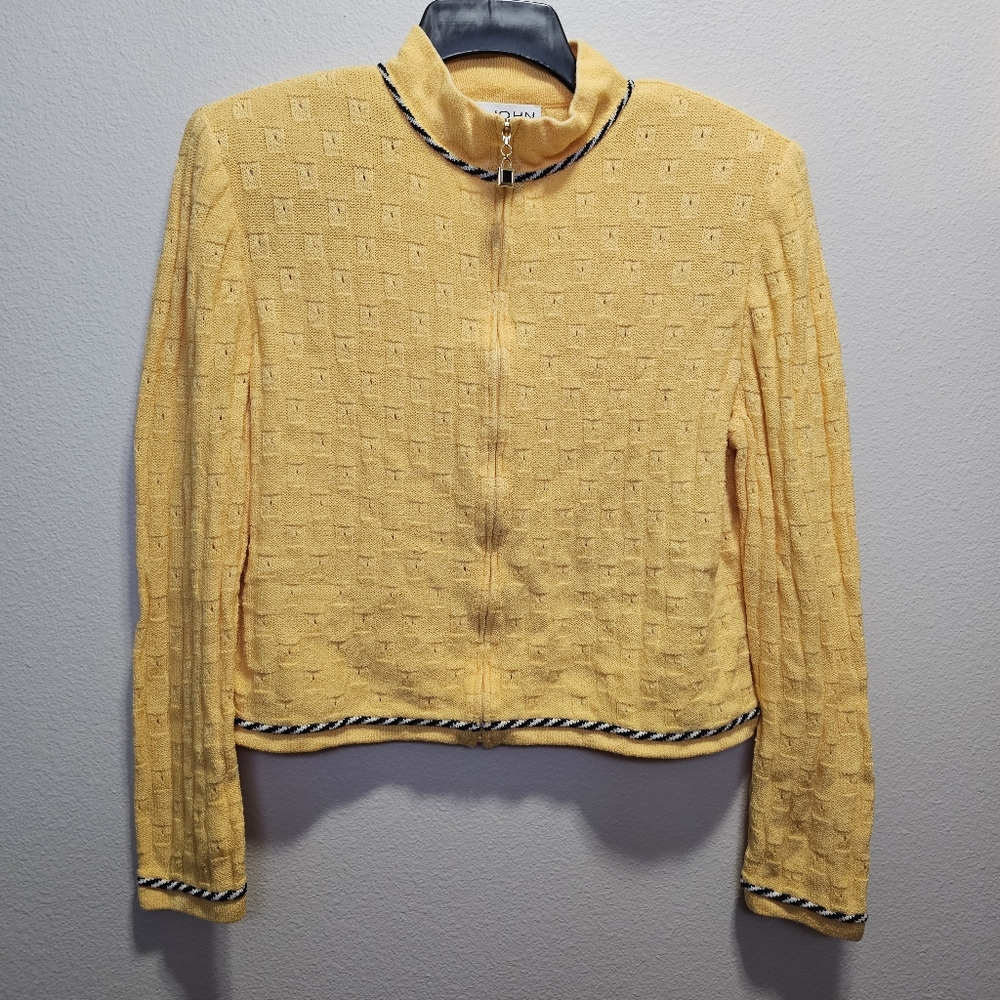 St. John Collection Cropped Cardigan